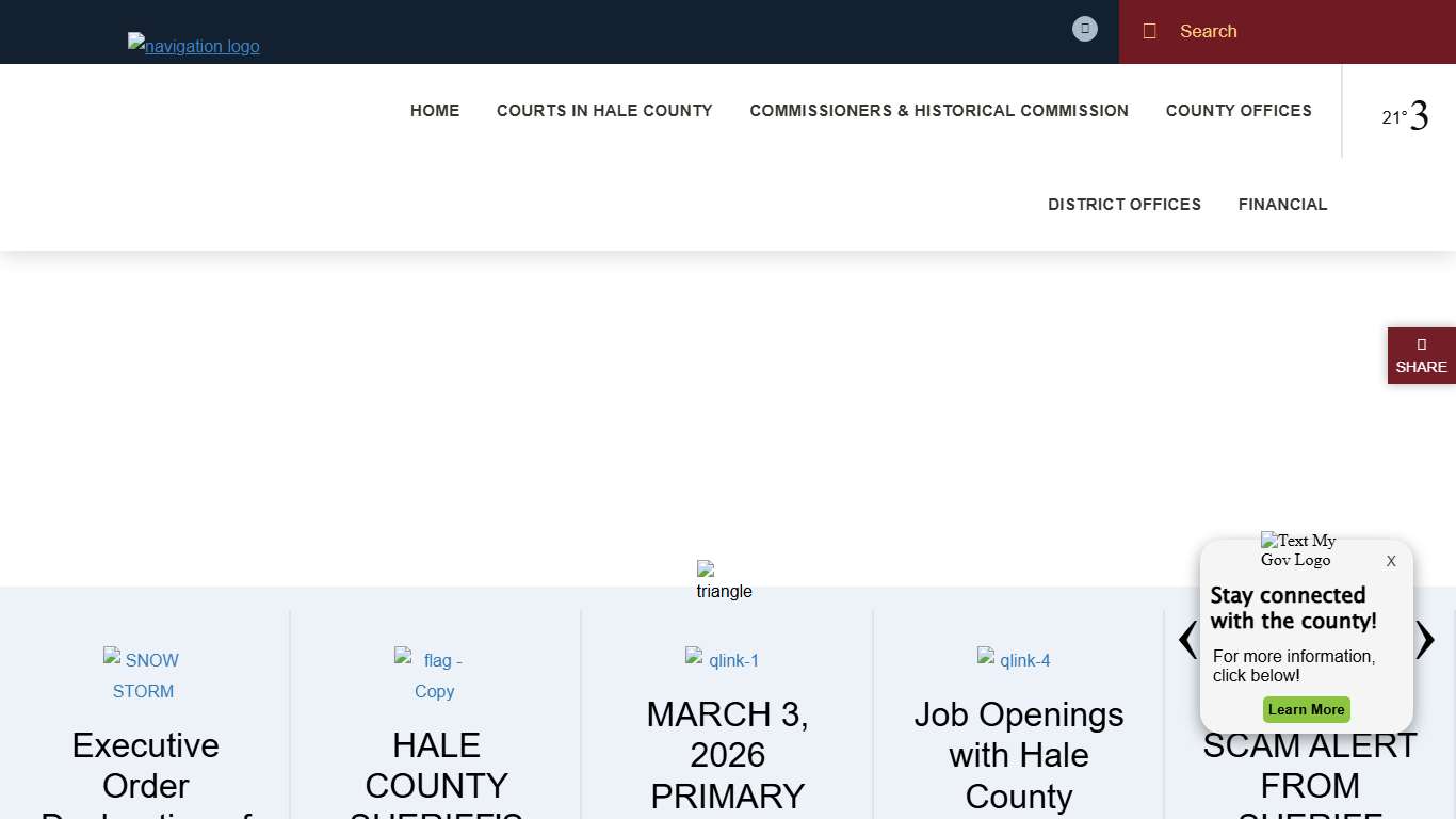 Welcome to Hale County, TX