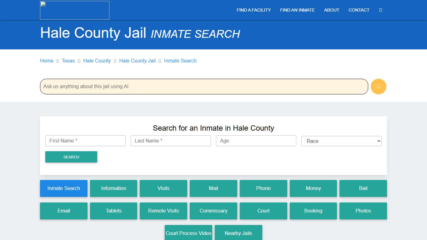 Hale County Inmate Search & Roster Find Inmates TX